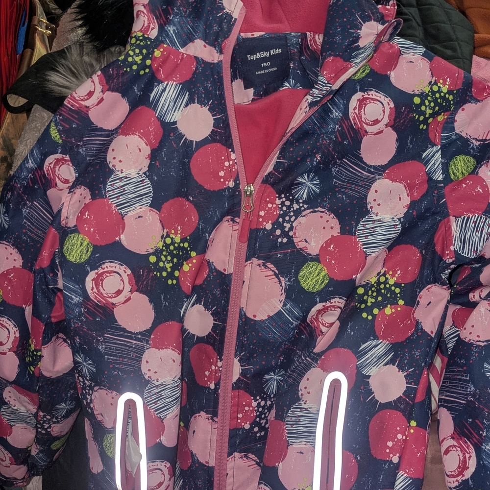 Girls Rain Jacket Top And Sky